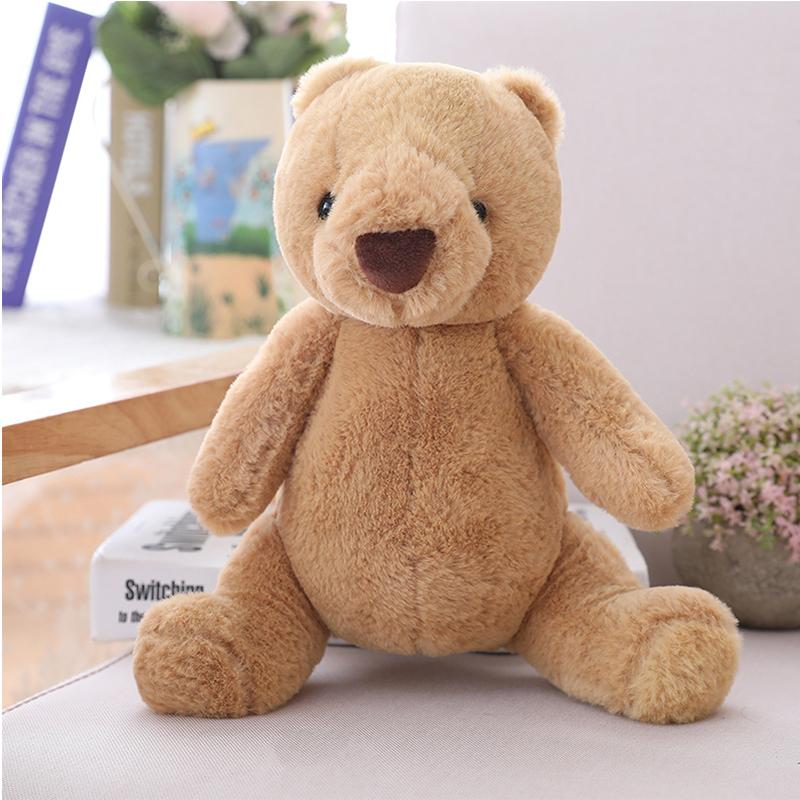 Nordischer Stil Niedliches Tier-Plüschtier aus Kaninchenfell Cartoon-Dinosaurier Elefant Schwein Bär Panda Puppe Beruhigungsspielzeug für Babys Kinderspielzeug Geschenke 11cm-30cm