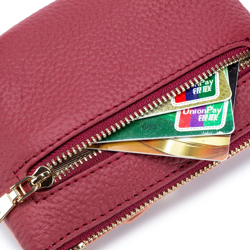 New Change Bag Women's Hand, Fashionable Women's Soft Leather Mini Temperament Hand Carry Change Small Bag