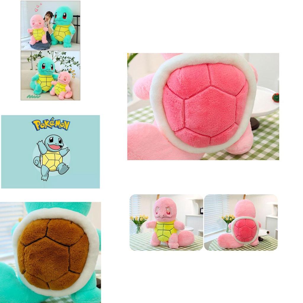 Adorable Stuffed Turtle Toy With Rabbit Fur Cushion Children's Gift Wholesale