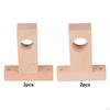 2 Pieces Curtain Rod Brackets Roman Pole Bracket Ceiling Hanging Hook Multipurpose Wooden Holder