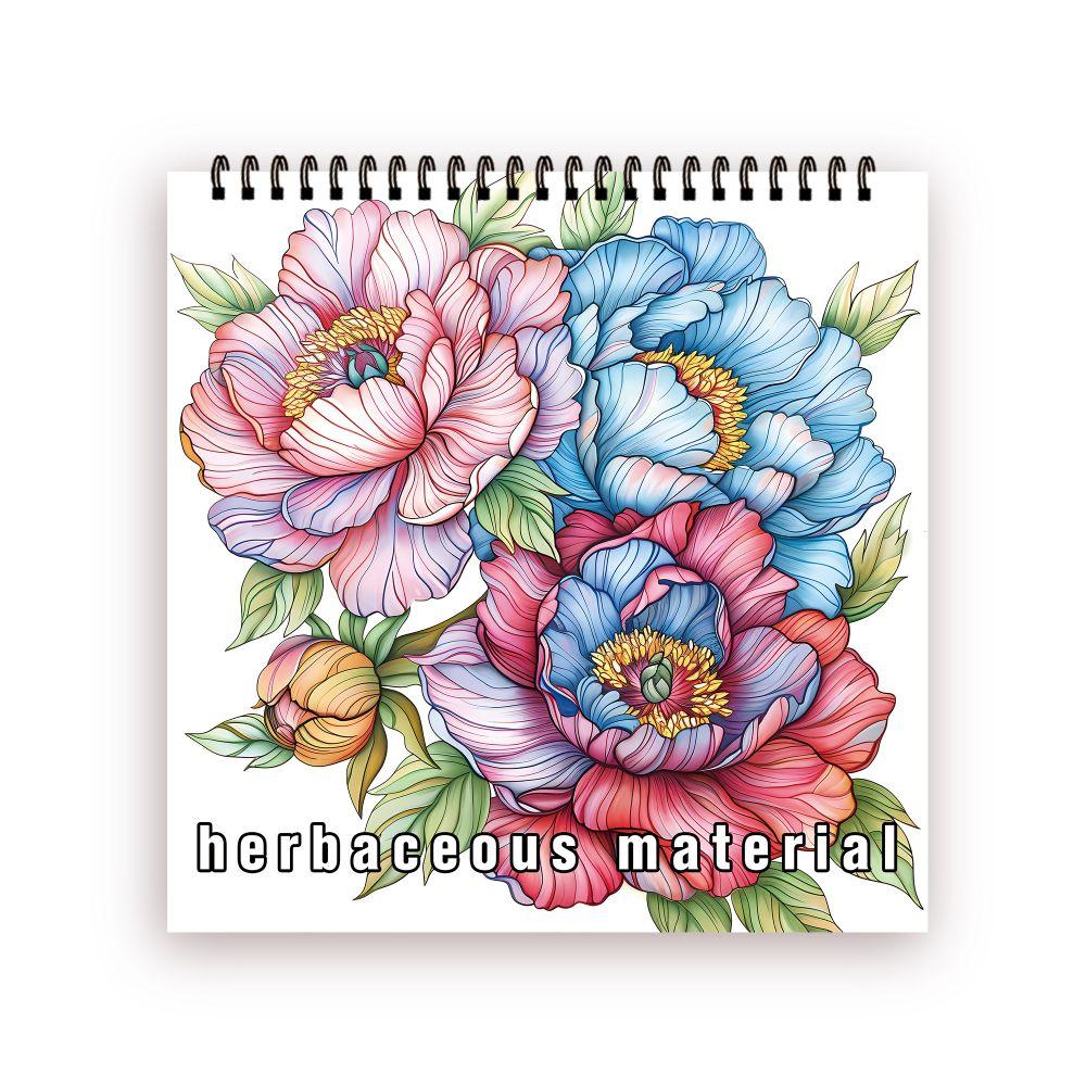 30 Sheets Adult Spiral Colouring Book, 8.3x 8.3 inch 100gsm Thick Paper, Perfect for Back to School Gifts, Halloween Gifts