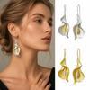 Gold Silver Drop Earrings Lightweight Calla Lily Earrings Fashion Floral Dangle Earrings  Women
