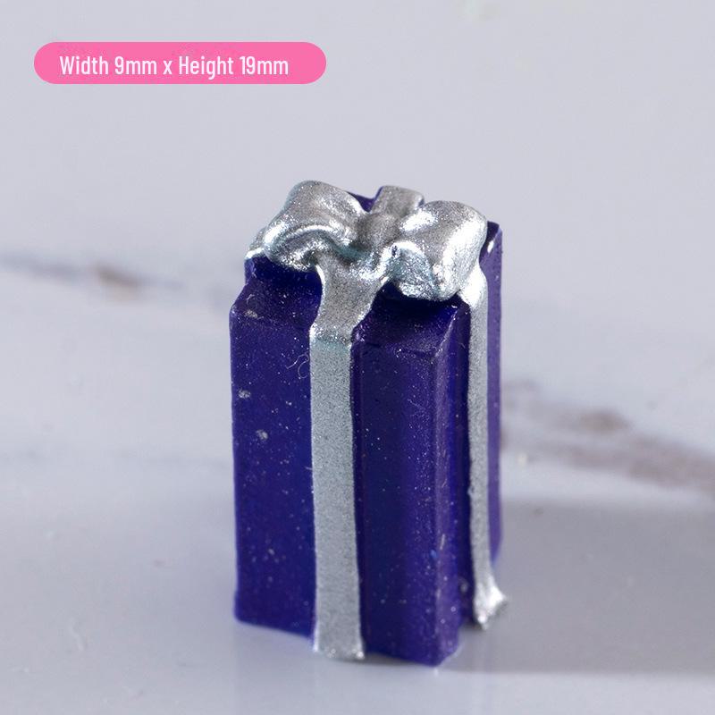 Cutie cadou de Crăciun 3D DIY: Adeziv cremă și set de decor pentru carcasă pentru telefon mobil realizat manual.