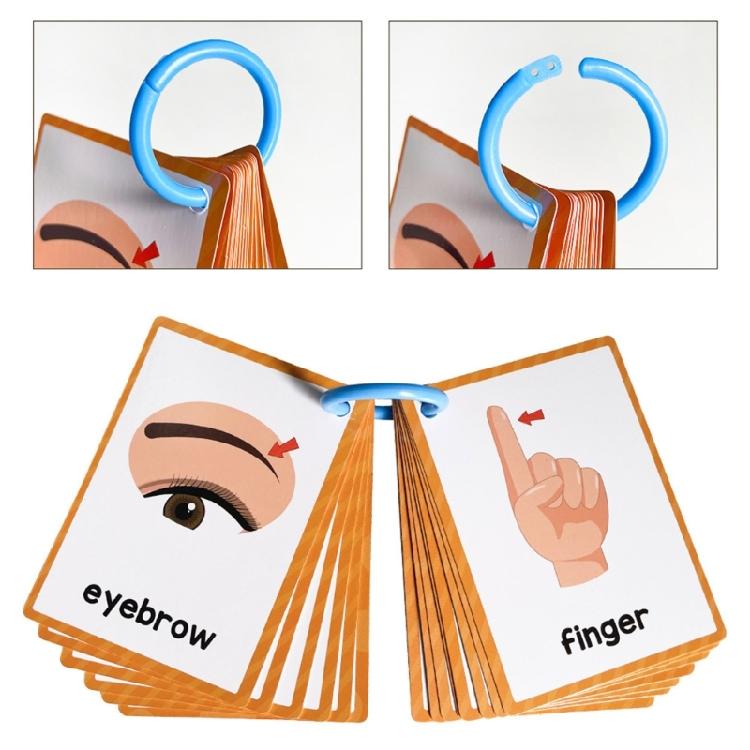 Early Learning Word Card Interactive Vocabulary Building Flash Cards Children Learning English Vocabulary Cards 11x8cm