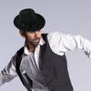 Costume Hat  Fedoras Hat Musical Festival Hat Adult Winter Autumn Party Hat Unisex Headwear Stage Show Bowlers Hat