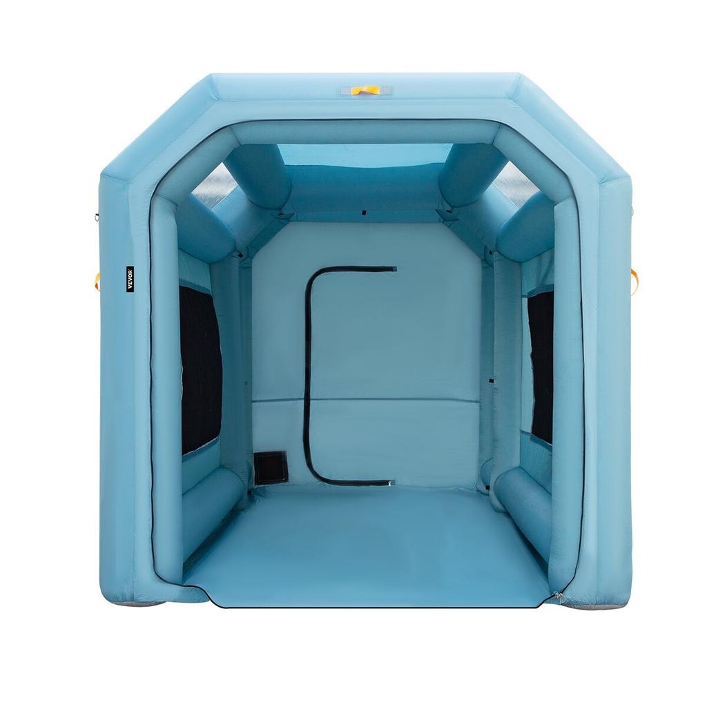 Cabina di Verniciatura Gonfiabile Portatile, Cabina di Verniciatura Gonfiabile 13 x 8 x 8 piedi, Tenda per Verniciatura Auto con Sistema di Filtrazione dell'Aria e 2 Soffiatori, Cabina di Verniciatura Gonfiabile Migliorata