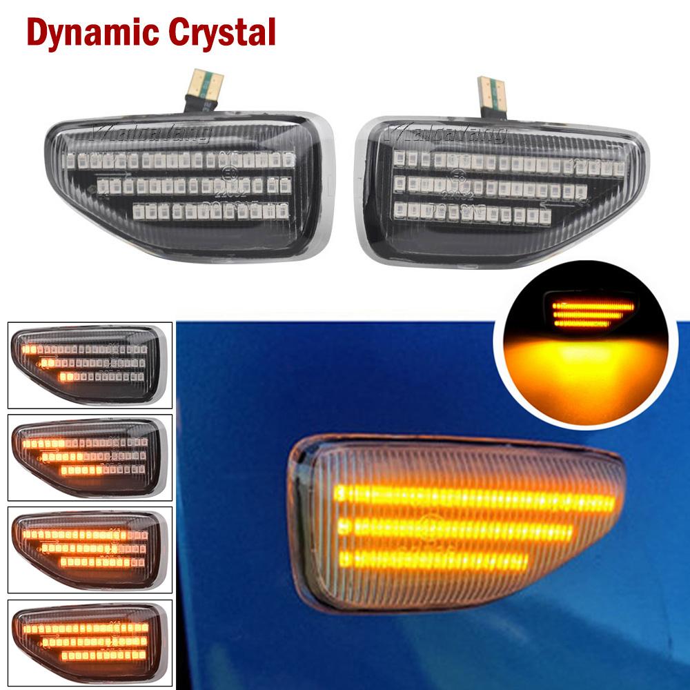2019 2020 2021 for Dacia Duster II (HM) Sandero II 2013-2021 Logan II 2012-2022 2Pcs LED Dynamic Turn Signal Light Side Marker