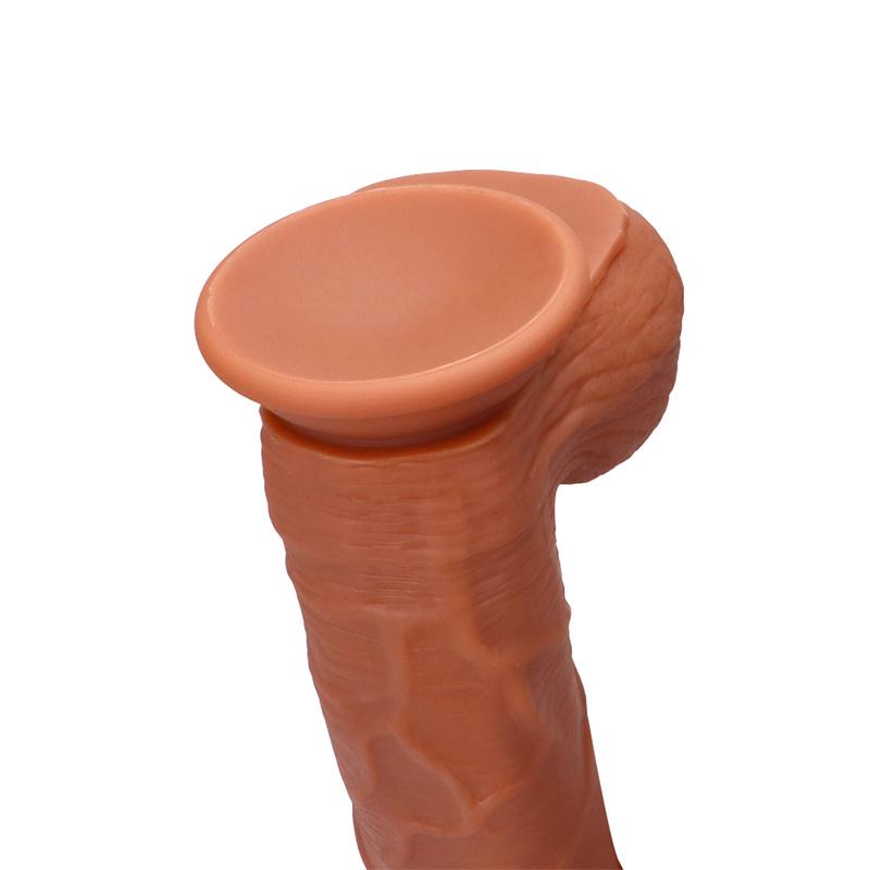 Kvinnelig dobbeltlags silikon Super lang penis Big Mac Simuleringsdildo Super tykk Super Big Dildo