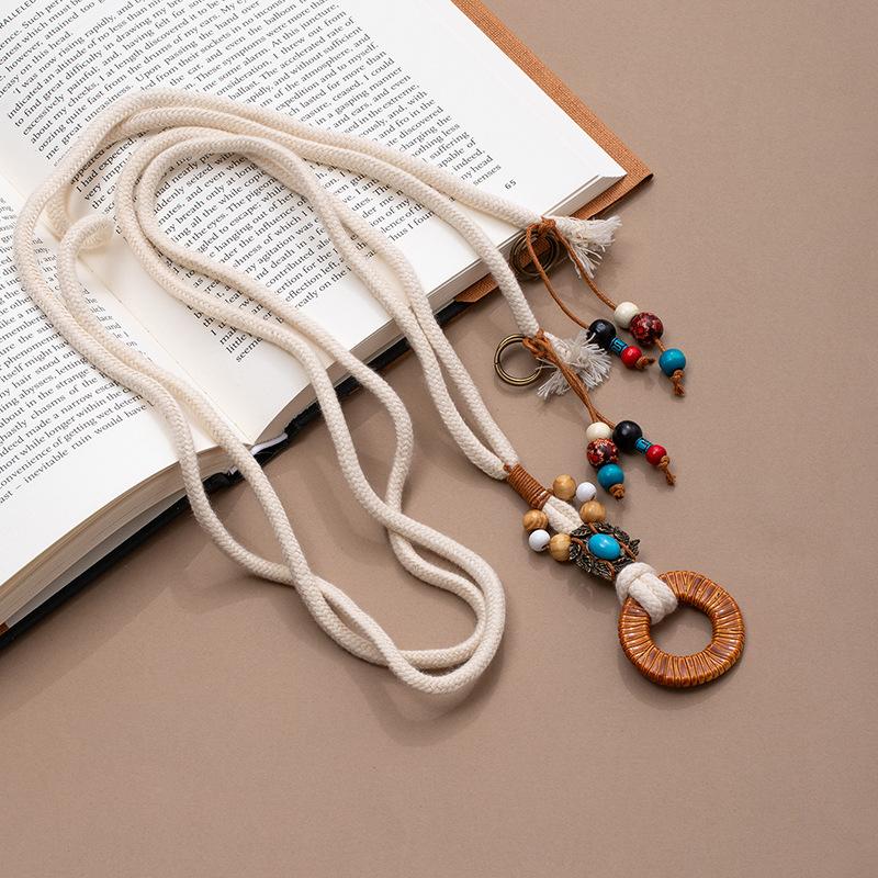 

Ретро пояс с кисточками для женщин, ручной работы, поясная веревка, регулируемая, для юбки, аксессуары в этническом стиле X492-1