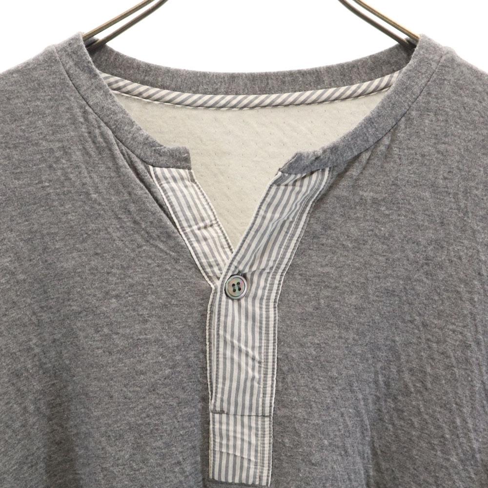 Y's for living made in Japan Long sleeve half button Cut L gray Men's Used