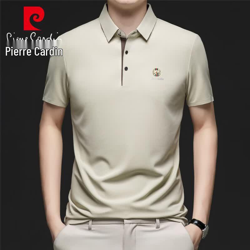 Pierre Cardin Men's Summer Business Casual Short-Sleeve Cooling Polo Shirt