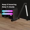 Desktop Microphone Boom Arm with LED Fill Light 2700K-6500K & Remote Control Desk Mount Mic Stand