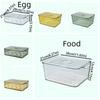 Food-Grade Refrigerator Storage Box Stackable Kitchen Organizer Fridge Egg Holder  Picnic