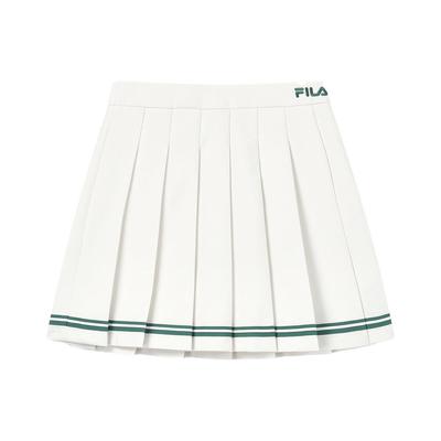 Original Logo Print Tennis Mid Waist Pleated Skirt Women Skirts Cloud-White F11W339309F-WT