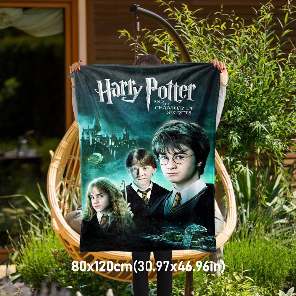 

1pc Harry Potter Chamber Secrets Outdoor Flannel Throw Blanket All Season Soft Warmth,Home Decor 1031212 80x120cm
