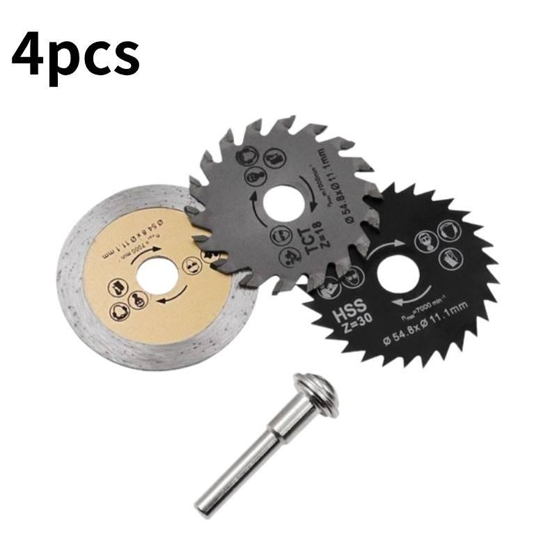 

Набор из 4 пильных дисков 548 мм, отрезной диск, хвостовик 6 мм для электродрели