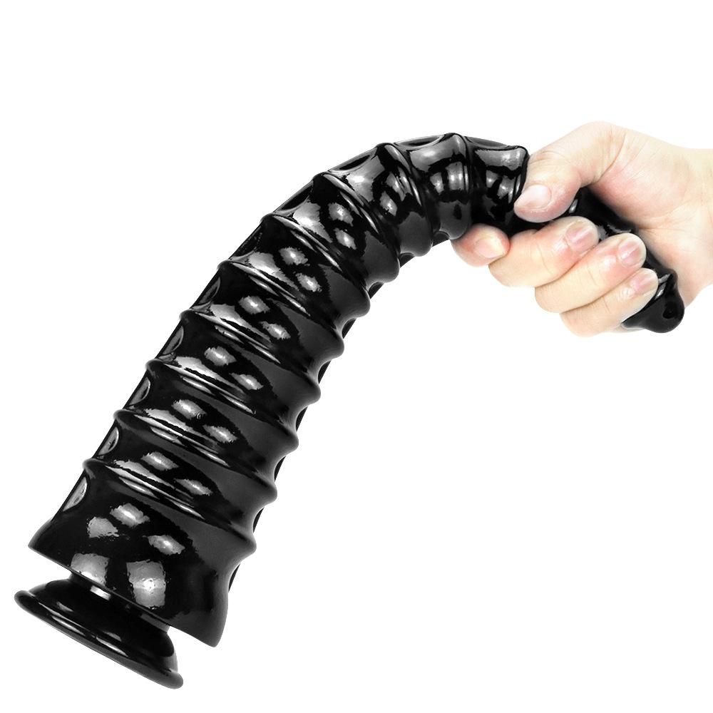 33cm velký černý anální kolík Fisting Sex Toy Slave Masturbator Realistický penis PVC Monster Dildo XXL