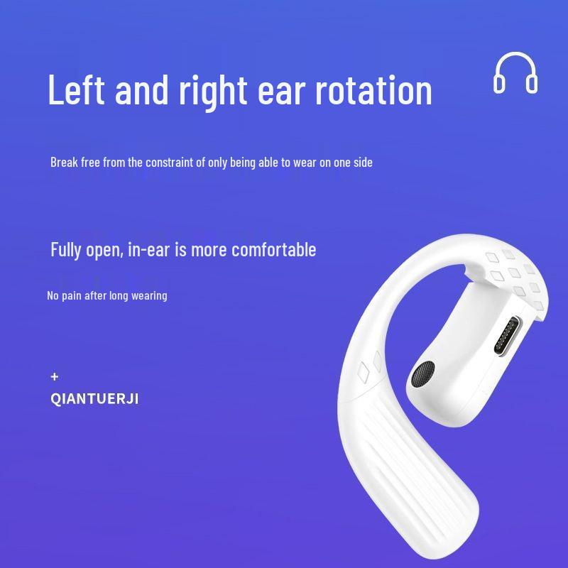Bone Conduction Wireless Sports Earbuds: Sweatproof Bluetooth for Apple, OPPO, Huawei, Vivo