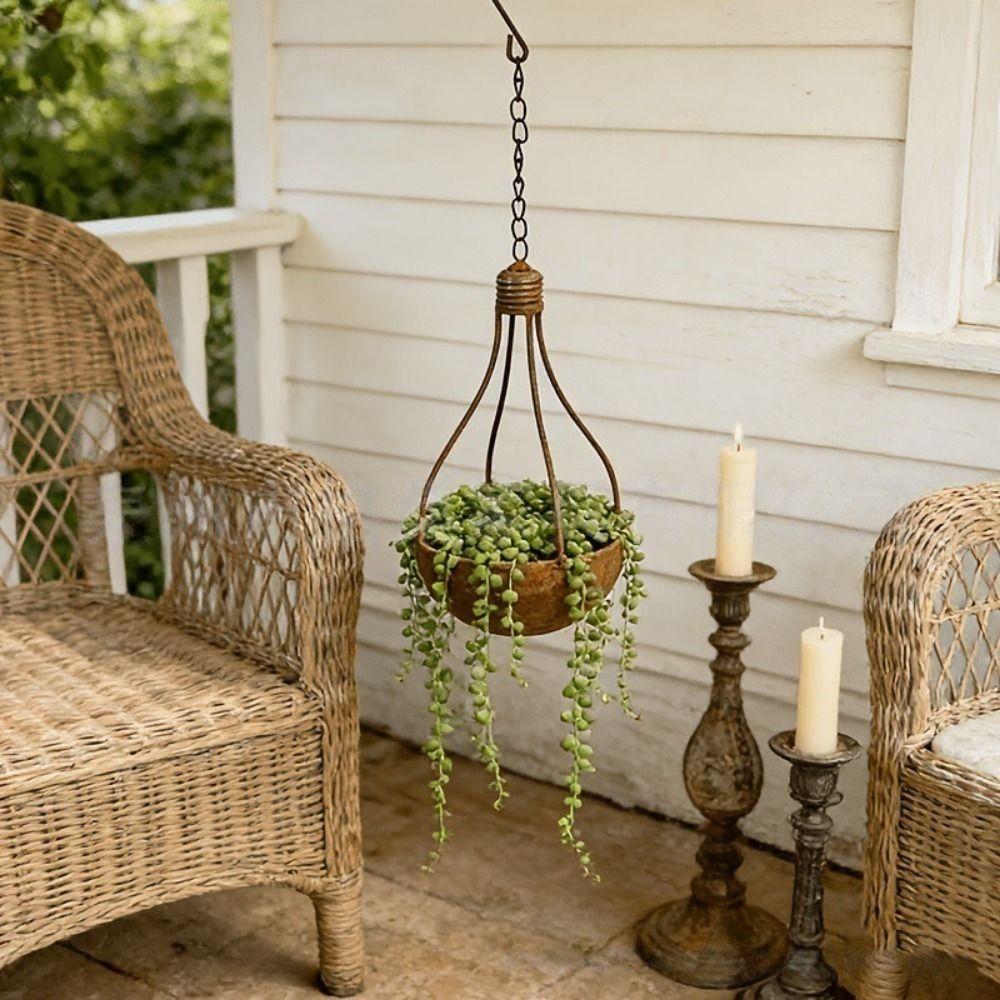 Lightweight Hanging Flower Vase Decorative Plant Pot Creative Garden Planter Outdoor Dried Flower