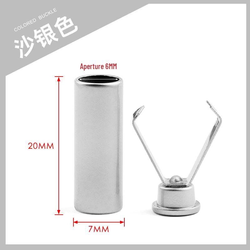 Colorful Metal Bell Cord End Clip for Hoodie & Hat Drawstrings - Spray-Painted Cord Lock Fixing Buckle.