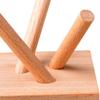 Display Stand with Wood Rock Holder, Tabletop Pedestal for Farmhouse Kitchen