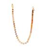 Zircon Layered Choker Necklace Three Tier Rainbow Beads Stylish Jewelry for Girls Women Festival Gift Casual Wear