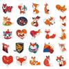50 Cute Fox Cartoon Stickers for Kids Journals, Planners, Notebook & Suitcase Decoration - Waterproof