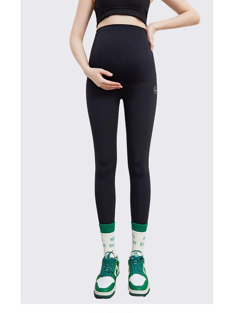 Popular Maternity Yoga Leggings: Thick, Velvet, Abdominal Support for Spring/Autumn