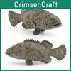 Anglerfish Epinephelus Sea Animal Fish Model Desktop Decor Collector Display