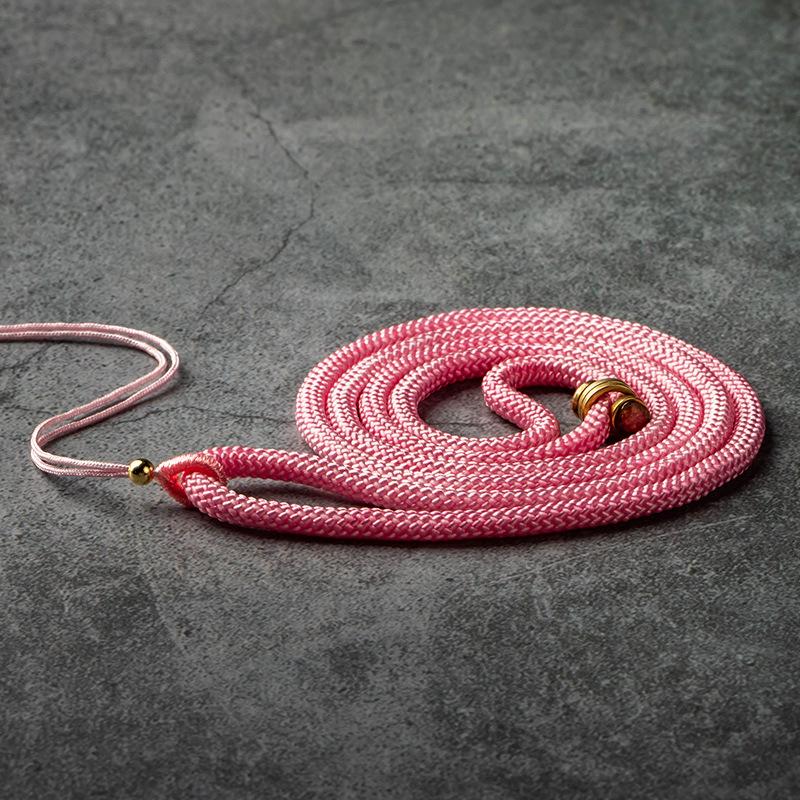 Handmade Adjustable Black and Red Woven Copper Pendant Necklace for Men and Women