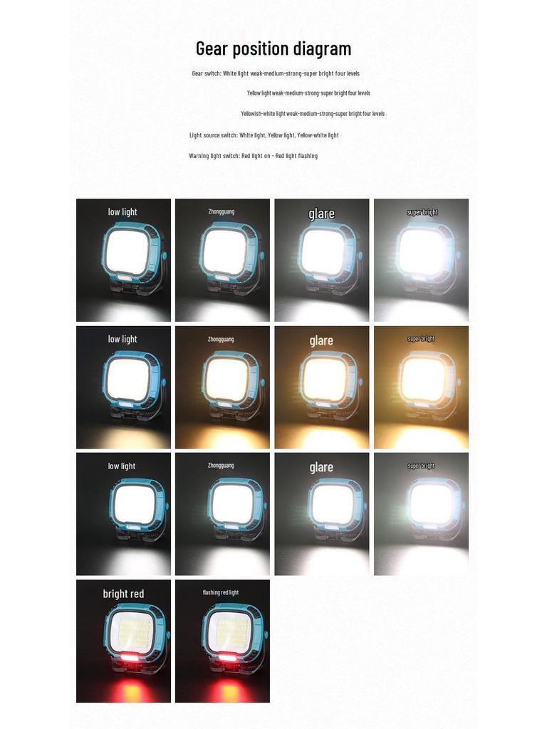 Magnetic LED Camping Floodlight with Long Battery Life