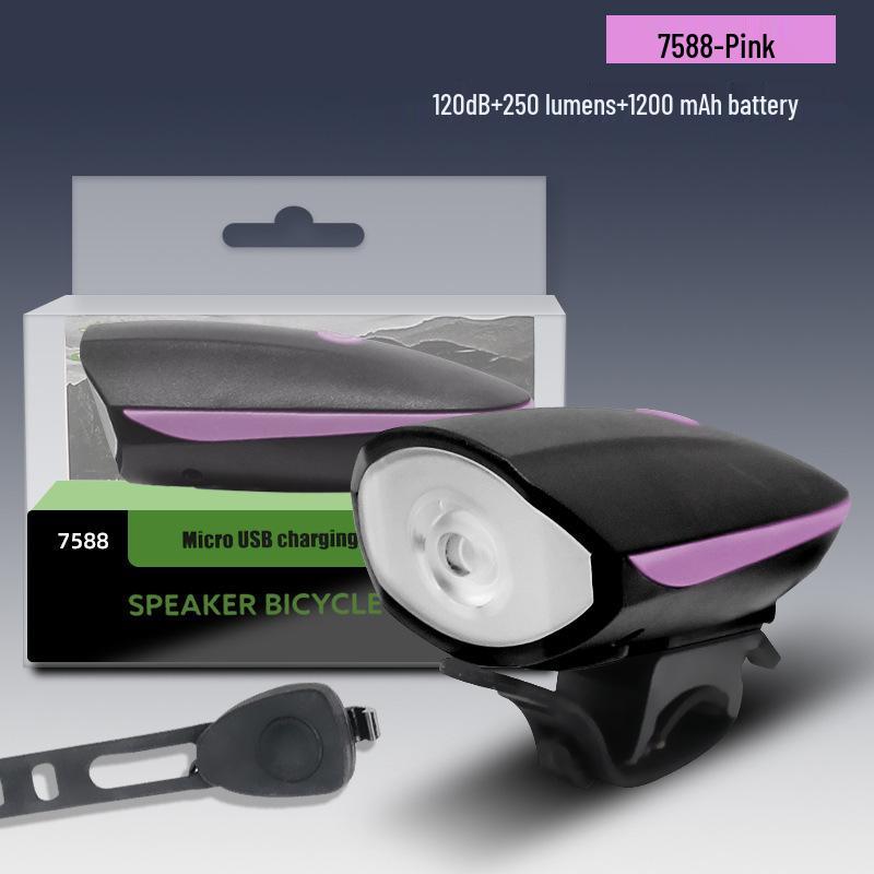 Fernlicht Fahrradlampe vorne mit Hupe für Nachtfahrten & Kinder-Radfahren