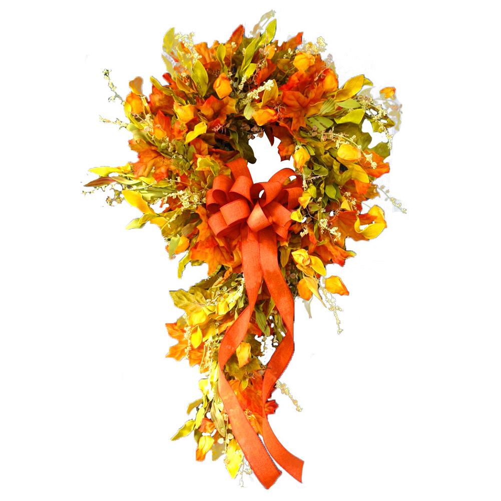 

Thanksgiving Door Hanger Festival Celebration Maple Leaf Front Door Hanging Party Supplies Scene Layout for Wedding Stage Office