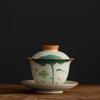 ZJ Hand-painted Ge Kiln Ceramic Gaiwan