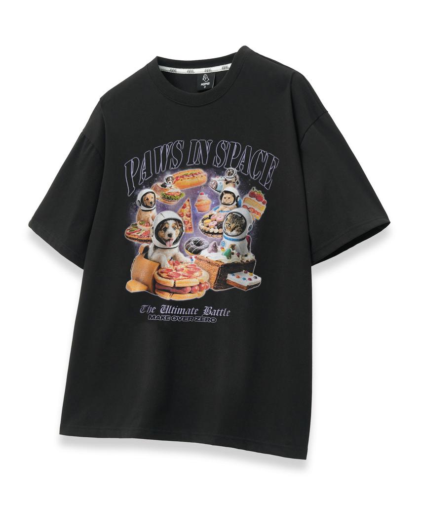 MOZMOZ [Set] Digital Series Oversized Short Sleeve T-Shirt