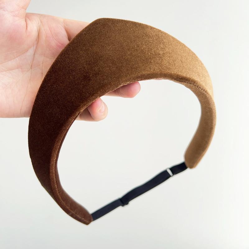 1pc European and American Velvet Women Headband Smooth  Hairpin Headband Hair Hoop Lady Headwear Daily Wear