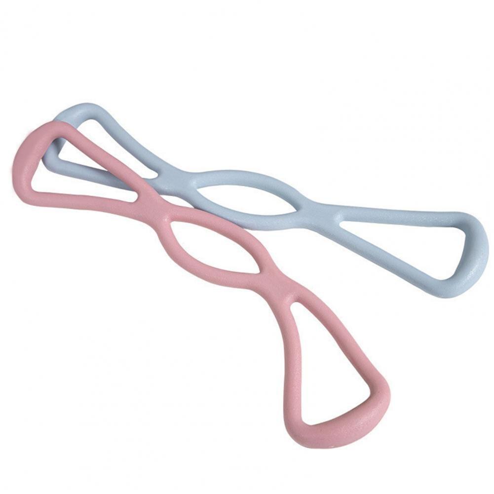 Fitnessband Figur 8 Elastisches TPR Rücken Schulter Nacken Dehnung Widerstandsschlaufe für Heimtraining Yoga Fitnessgerät