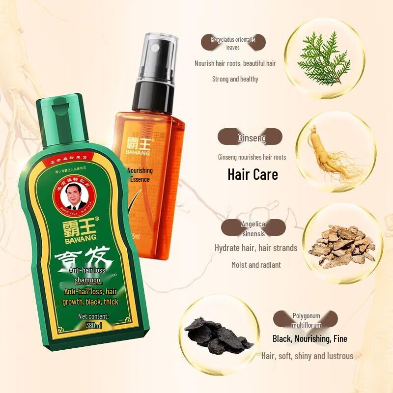 BaWang Anti-Hair Loss & Hair Growth Shampoo and Nourishing Liquid Set