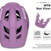 E-Bike & Mountainbike Helm, 17 Belüftungsöffnungen Verstellbarer E-MTB Fahrradhelm für Erwachsene Jugendliche Männer Frauen mit Abnehmbarem Visier, Leichtgewicht