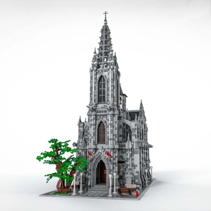 Medieval Cathedral Building Blocks Set Architecture Street View castle Model DIY Puzzle Toys for Children Birthday Gift