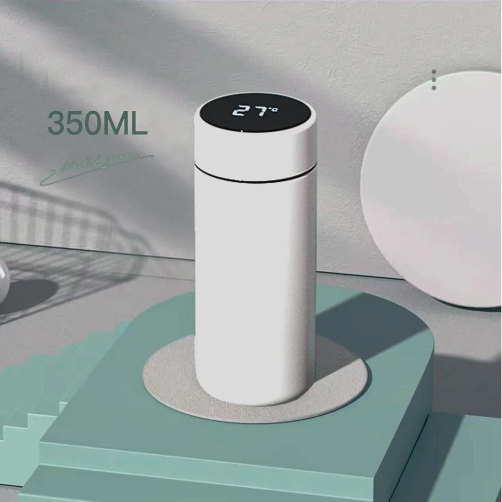 350ML Inteligentní termoska na vodu s inteligentním displejem teploty Vakuové baňky z nerezové oceli s filtrem T-kelímek