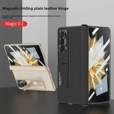 Honor Magic V2 Vollmagnetische Lederschutzhülle für Faltbildschirm