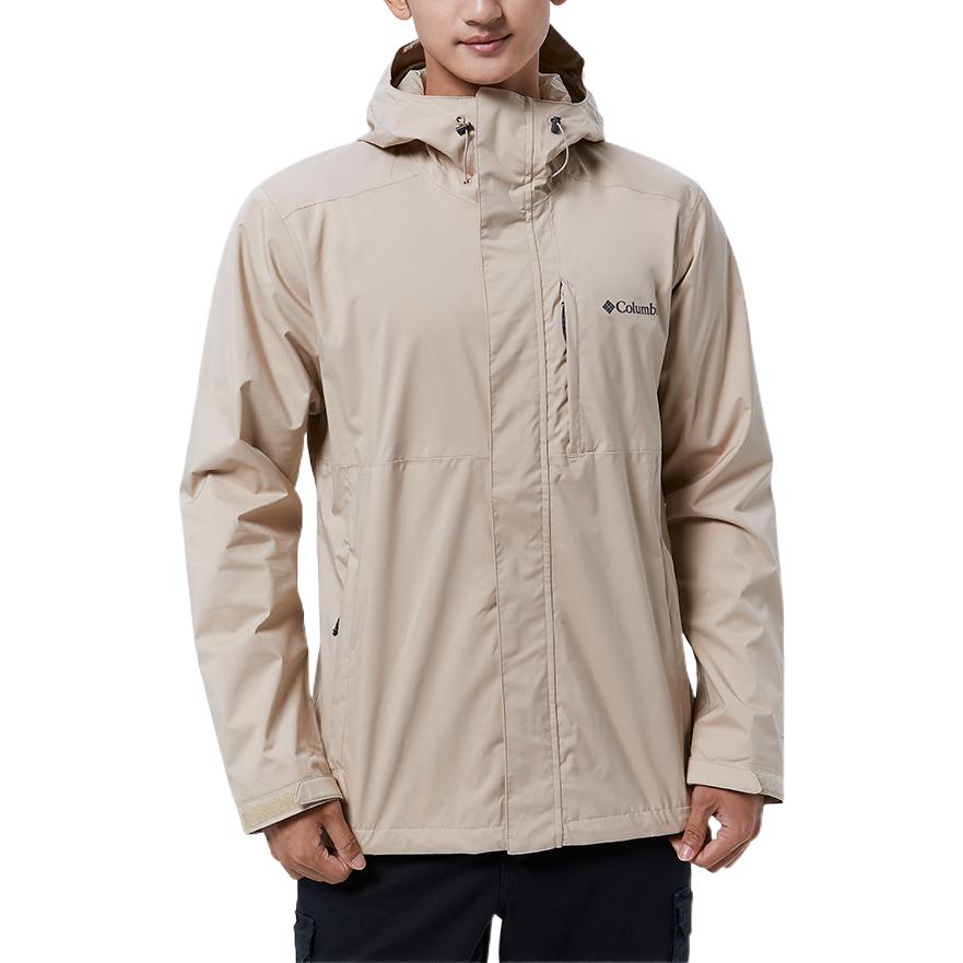 Columbia Casual Sports Single-Layer Soft Shell Waterproof Windproof Breathable Lightweight Jacket Men Jacket Khaki RE0086-271