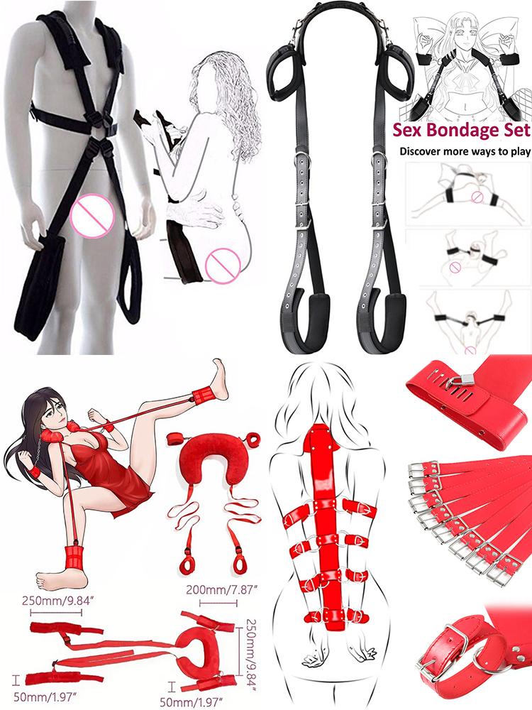 Bondage Gear Kit Erotic Sex Toys Adult Gmaes Bandage Obedience Slave And Master Couple Role Play Exotic Accessories Sexshop