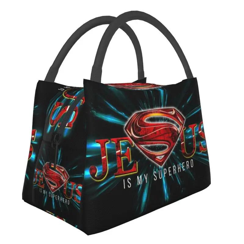Jesus Is My King Thermal Insulated Lunch Bags Women My King Faith God Resuable Lunch Tote Meal Food Box