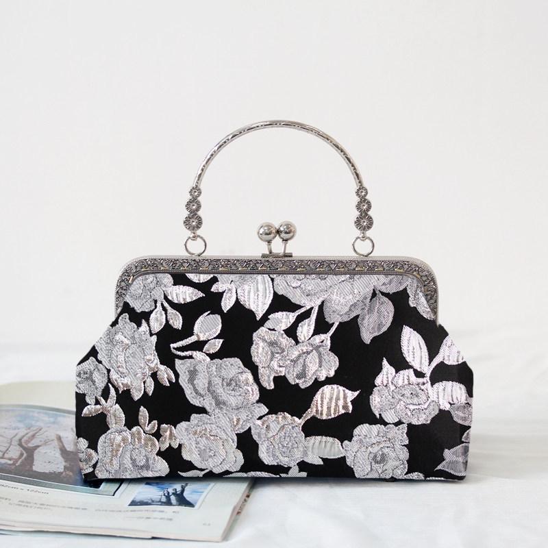 Short Style Handbag Material Kit - Handmade, Multiple Styles, Square Clasp Bag, Includes 20 Needles