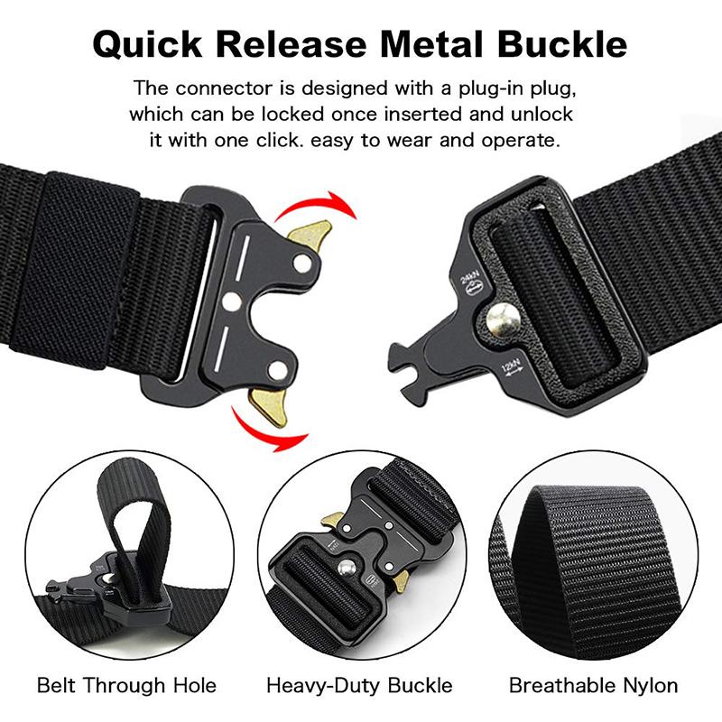 Tactical Belt Men'S Multi-Functional Outdoor Training Belt Men And Women'S General-Purpose Sports Hunting Durable Belt