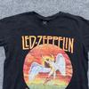 T-shirt Cotton On Homme Taille M Noir Led Zeppelin Tournée US 1975 Graphique T-shirt de Groupe Unisexe
