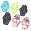 6pcs Bamboo Charcoal Washable Menstrual Pad Women Care Sanitary Napkin (M 18 x 25cm) (M04+M04+M13+M05+M01+M02)