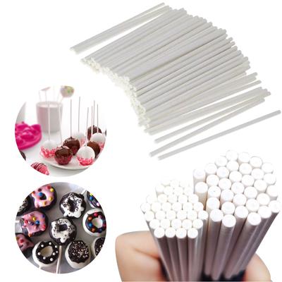 Disposable Kraft Paper Stick White Paper Stick Lollipop Paper Stick Decorating Stick
